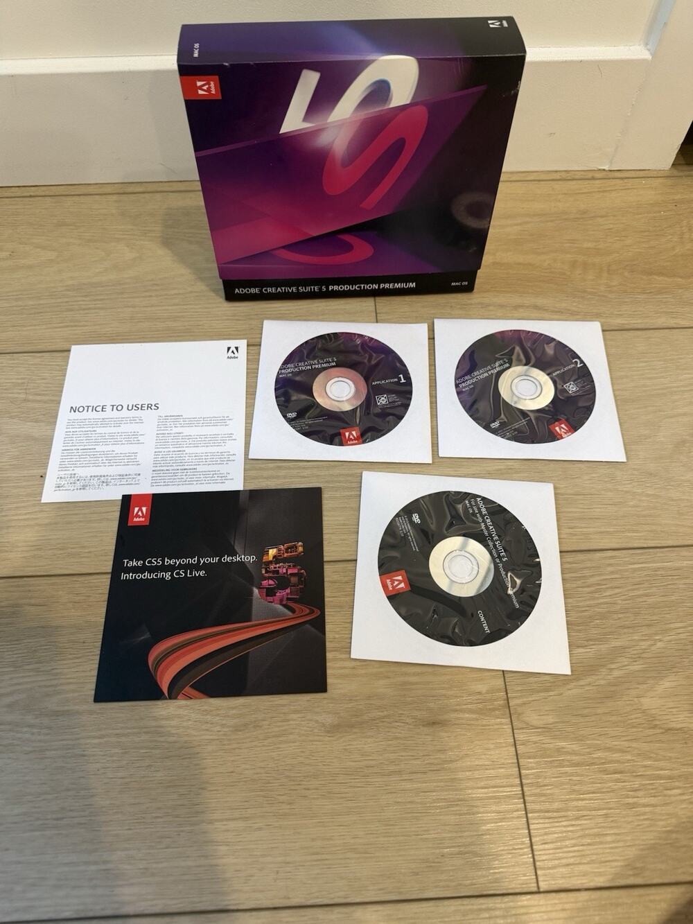 Adobe Creative Suite 5.5 Production Premium DVDs+Serial READ